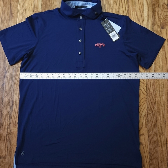 Greyson Mens Tala Polo Size M Blue ST Louis City SC NEW Mls - Picture 6 of 8